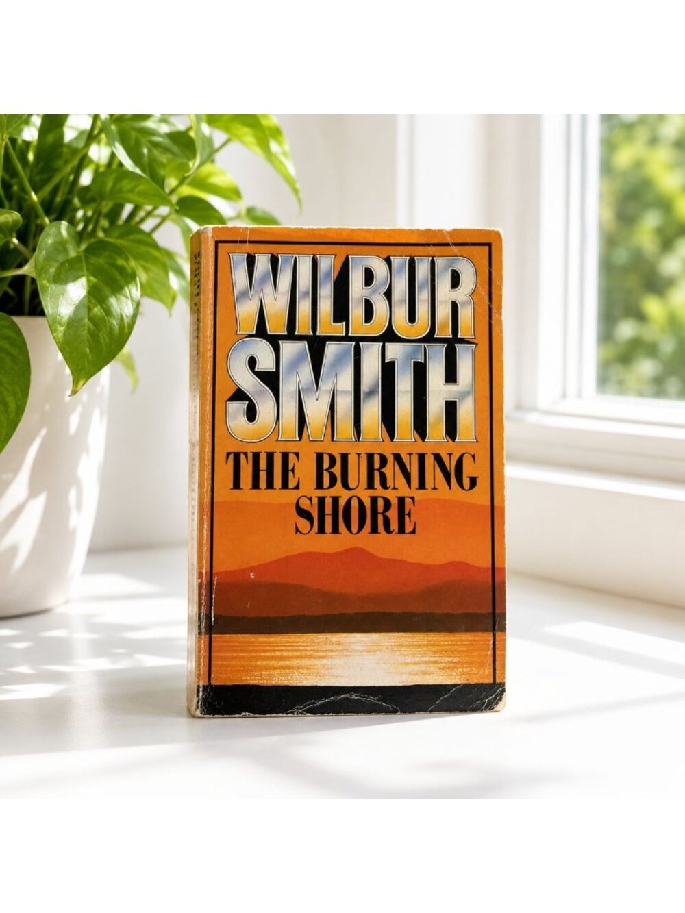 Wilbur Smith The Burning Shore 1986 Pan Books Vintage Paperback Adventure Fictio